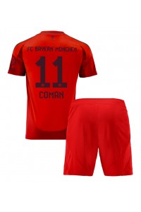 Bayern Munich Kingsley Coman #11 Babytruitje Thuis tenue Kind 2024-25 Korte Mouw (+ Korte broeken)